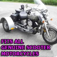 Genuine Scooter Motorcycle Trike Kit - Fits All Models
