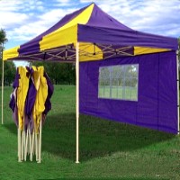 10x15 Pop Up Canopy Party Tent Gazebo EZ Yellow/Purple