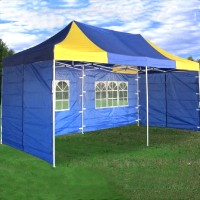 Blue Yellow 10x20 Pop Up Canopy Party Tent Gazebo EZ