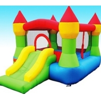 Castle Bouncer N' Slide Bouncy House with Hoop
