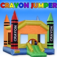 Crayon Bouncer Bouncy House with Blower