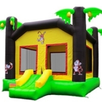 Commercial Grade Tropical Jungle Bounce House Bouncy House