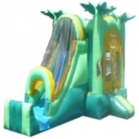 Commercial Grade Inflatable 3in1 Jungle Slide Combo Bouncy House