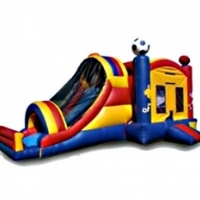 Commercial Grade Inflatable 3in1 Sports Slide Combo Bouncy House