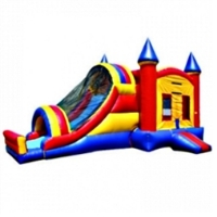 Commercial Grade Inflatable 3in1 Castle Slide Combo Bouncy House