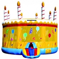 Commercial Grade Inflatable Birthday Cake Jumper Bouncer Bouncy House