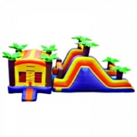 Commercial Grade Inflatable Tropical Combo Obstacle Course