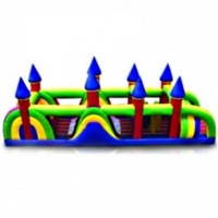 Commercial Grade Inflatable Castle Peaks Obstacle Course