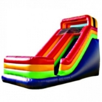 Commercial Grade Inflatable Rainbow Dry Slide