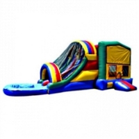 Commercial Grade Inflatable 3in1 Module Water Combo Bouncy House