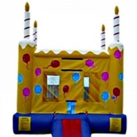 Commercial Grade Inflatable Birthday Cake Castle Bouncer Bouncy House