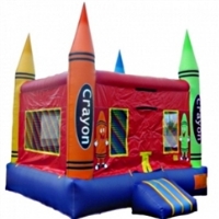 Commercial Grade Inflatable Crayon Bouncer Bouncy House