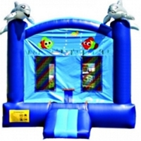Commercial Grade Inflatable Dolphin Jumper Bouncer Bouncy House
