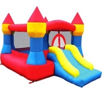 Blue & Red Castle Bouncer Bouncy House With Blower