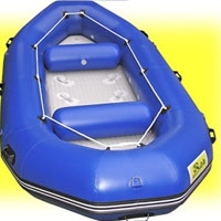 12.8' Blue Inflatable White Water River Raft