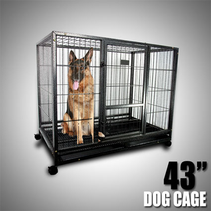 heavy duty metal dog cage