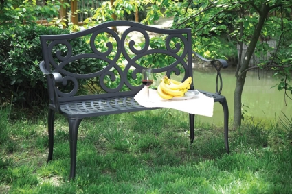 cast aluminum benches