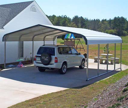 18' x 21' x 6' Standard Eco-Friendly Steel Carport - Installation Included