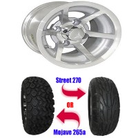 Brand New Lifted Golf Cart Tires and 10" Evador Wheels Set