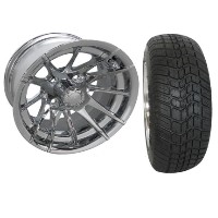 Brand New Lifted Golf Cart Tires and 10" SS112 Wheels Set