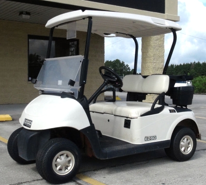 EZ-GO Gas Golf Cart RXV 13 hp Kawasaki White Seats/Tops