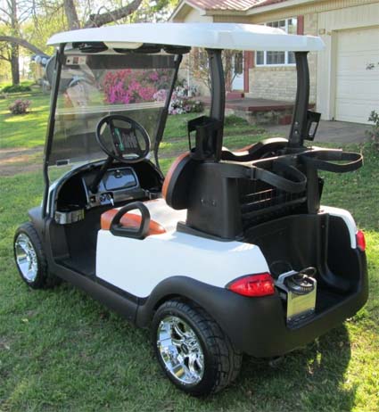 48V Custom NCAA Texas Longhorns Club Car Precedent Electric Golf Cart ...