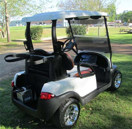 48V Custom NCAA Texas Longhorns Club Car Precedent Electric Golf Cart ...