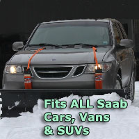 Auto Straight Snow Plow- Fits All Saab Cars, Vans & SUVs