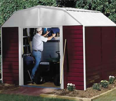 Red Barn 10'W x 14'D Arrow Metal Outdoor Storage Shed Kit