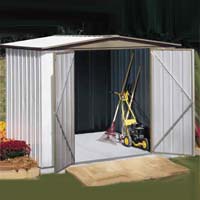 Estator 10'W x 9'D Arrow Backyard Metal Storage Shed Kit