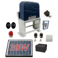 Solar Full Kit Sliding Gate Opener For Sliding Gates Up to 60-Feet Long and 2200-Pounds