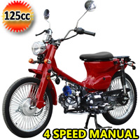 125cc Rector RTX Motorcycle Scooter 4 Speed Manual Moped - RECTOR 125 RTX