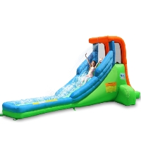Classic Single Inflatable Water Slide Green