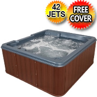 Cozumel Plus 5 Person Lounger Hot Tub Spa w/ 42 Therapeutic Jets