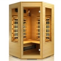Brand New 3-4 Person Far Infrared Corner Sauna with Ceramic Heater
