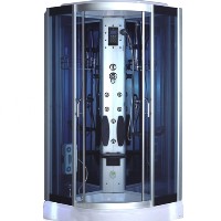 Glass Computerized Shower Cabinet Room Enclosure w/ Hydrotherapy Jets