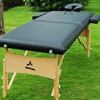 Black Portable Massage Table Bed