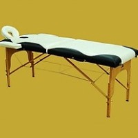 Black/White Portable Massage Table Bed