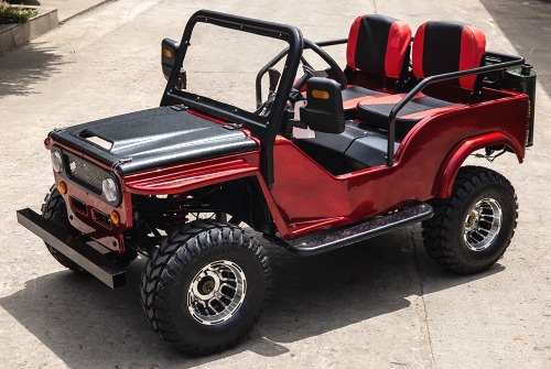 Mini Safari Jeep Mini Gas Golf Cart With 125cc Motor Lifted & Loaded