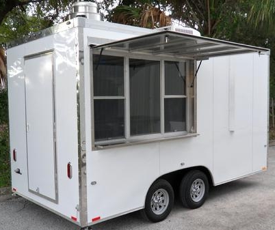 Fully Equipped 7' Wide x 14' Long Concession Trailer