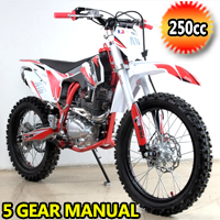 250cc 5 Gear Manual Electric & Kick Start Dirt Bike - EGL A16 PRO 250