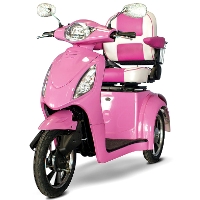 EWheels Pretty in Pink Electric 3 Wheel Mobility Scooter - EW-80