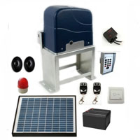 Complete 3/4 HP Solar Powered Gate Opener with Accessories