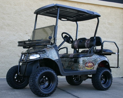 Ezgo Hunting Car Electric Camo Lifted Sasquatch 48 Volt Buggy - Ez Go Golf Cart Camo Seat Covers