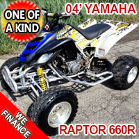 2004 Yamaha Raptor 660r Quad Atv Four Wheeler