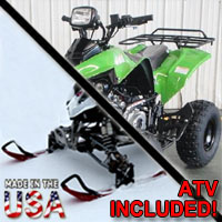 2014 125cc Atlas AtSki w/Reverse Junior Snowmobile