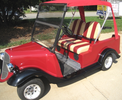 '34 Old Car Custom Club Car Golf Cart With Convertible Top