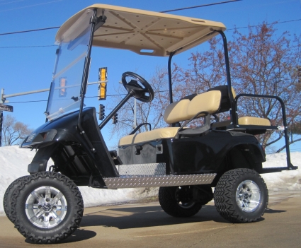 EZ-GO Lifted Black 36 Volt Electric Golf Cart