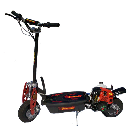 thumbnail image 2 of Blaze 49cc 2-Stroke Gas Scooter – Fast, Folding, 40KM Range, Adult Commuter, Black 2 of 3
