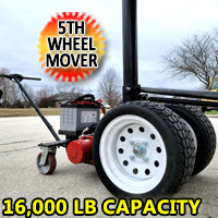 5th Wheel Mover Electric Powered RV Transformer Trailer Dolly - 16000lb Capacity